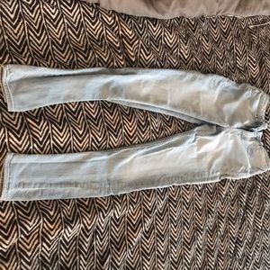 Light blue high rise jeans